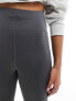 ASOS 4505 Icon running tie waist gym legging with phone pocket in dark charcoal