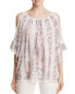 Блуза T Tahari Cold Shoulder Floral Peach S