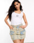 ASOS Weekend Collective denim utility mini skirt in acid wash