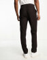 Harry Brown skinny fit suit trousers in brown