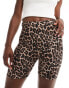 ASOS DESIGN legging short in leopard print