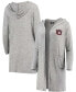 Women's Heathered Gray Auburn Tigers Cuddle Soft Duster Cardigan