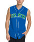 Men's Regular-Fit Logo Embroidered Sleeveless Button-Down Baseball Jersey