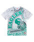 Men's White Philadelphia Eagles Big and Tall Allover Print T-shirt