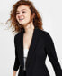 Women's Ruched 3/4-Sleeve Knit Blazer, Created for Macy's