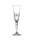 Melodia Collection Crystal Champagne Flutes, Set of 6