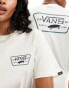 Vans full patch backprint t-shirt in cream