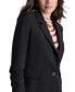 Petite Single-Button Ruched-Sleeve Blazer