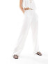 IIsla & Bird narrow waist beach trouser co-ord in white