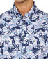 Men's Regular Fit Non-Iron Performance Stretch Leaf Print Button-Down Shirt