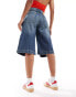 Cotton On 90s baggy shorts in blue dusk denim