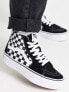 Vans SK8-Hi Platform trainers in black and white checkerboard