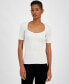 Women's Faggio Ribbed Sweetheart-Neck Top