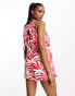 Vero Moda abstract playsuit in red