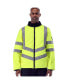 Men's Hi Vis Diamond Quilted Water Repellent Jacket