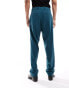 Viggo lavoir suit trousers in petrol blue