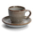 Espresso-Set, 8-tlg., Keramik, taupe