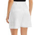 BOSS Tabroido Belted High Waist Shorts White 10