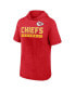 Men's Red Kansas City Chiefs Big Tall Hoodie T-Shirt