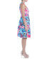 Women's Floral-Print Fit & Flare Dress