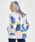 Petite Cotton Quilted Patchwork Jacket, Created for Macy's