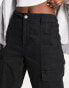 New Look utility cargo trouser in black