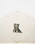 47 Brand unisex cap with corgi embroidery in cream