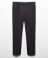 Men's Slim-Fit Cotton Pleated Pants