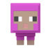 MINECRAFT Moving Head Magenta Sheep figure