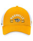 Men's Gold/White Nashville Predators Free Kick Trucker Adjustable Hat