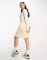 Napapijri Colada dungaree dress in off white