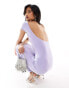 Kaiia slinky low back maxi dress in lilac