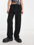 Reclaimed Vintage low rise 90's straight trouser in black