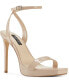 Women's Zadie Square Toe Stiletto Heel Dress Sandals