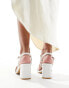 New Look Wide Fit block heel sandal with multistrap detail in white