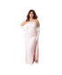 Barbie Plus Size Pink Satin Strapless Enchanted Evening Gown