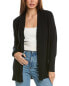 Forte Cashmere Rib Detail Cashmere Cardigan Women's