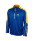 Men's Blue UCLA Bruins Marled Half-Zip Jacket