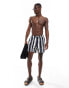 River Island swim trunks co-ord in navy stripe