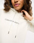 Calvin Klein Jeans archival monologo hoodie in white