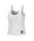 Женская пижама WEAR by Erin Andrews womens Cream New York Yankees Cozy Lounge Tank Top and Pants Set