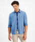 Men's Regular-Fit Button-Down Knit Shirt, Created for Macy's