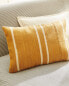 Striped woollen cushion cover