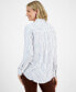 Women's Striped Floral-Embroidered Shirt, Created for Macy's