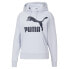 Puma Classics Logo Pullover Hoodie Womens Blue Casual Outerwear 531859-21