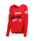 Women's Red Washington Nationals Free Agent Long Sleeve T-shirt