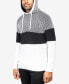 Men's Color Blocked Hooded Sweater