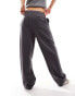 Pimkie adjustable side tailored loose fit trousers in grey