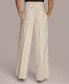 Donna Karan Women's Solid Tie-Waist Wide-Leg Pants