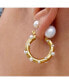 Nicoletta Pearl Hoop Earring